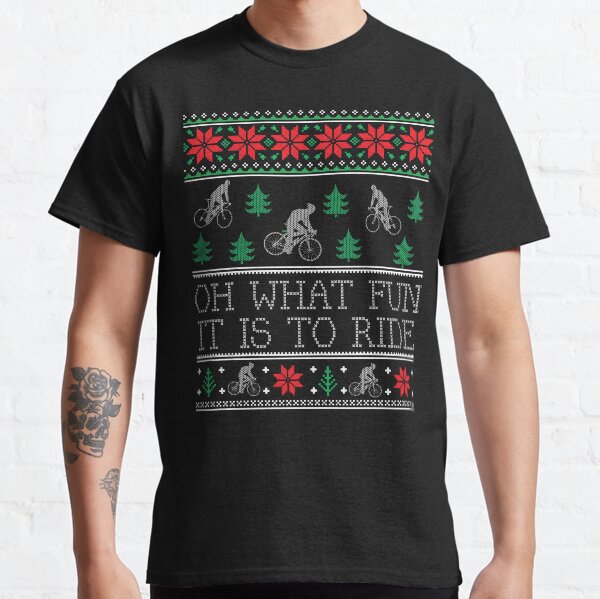 christmas cycling t shirts