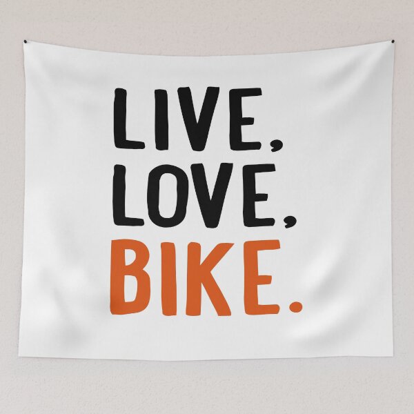 Item preview, live, love, bike designed and sold by Vectorqueen.