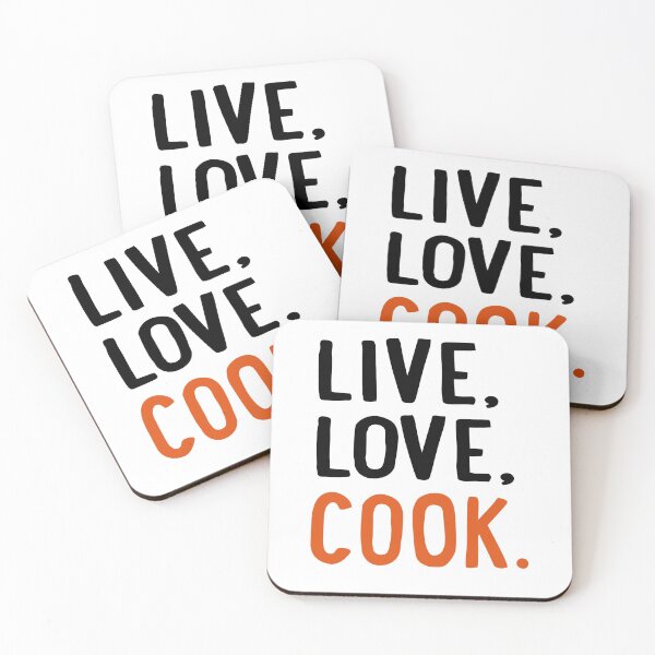 Item preview,  live, love, cook designed and sold by Vectorqueen.