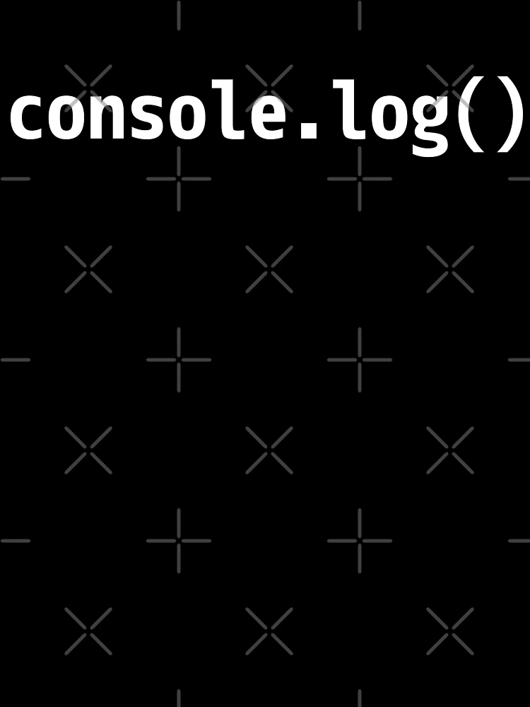 Thumbnail 7 of 7, Oversized T-Shirt, console.log() - JavaScript/Web Developer White Text Design designed and sold by geeksta.