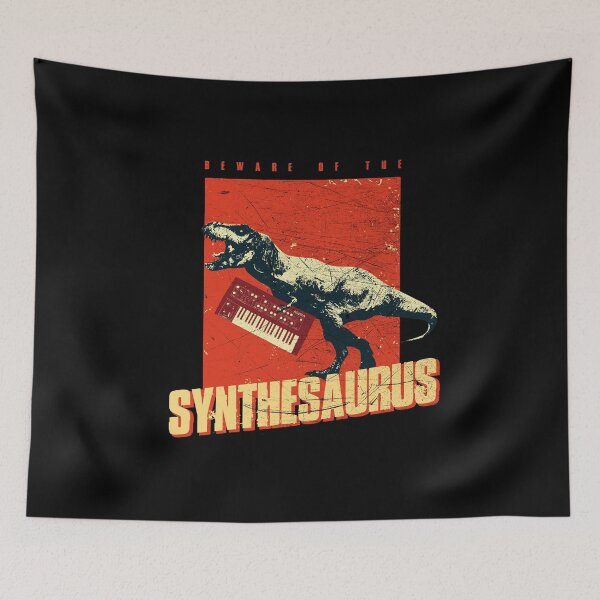 Item preview, Analog Synthesaurus - Synth T Rex Synthesizer Nerd design designed and sold by A-Fashion.
