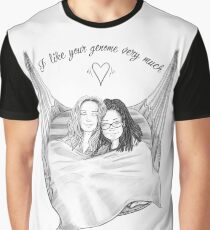 Camiseta gráfica Orphan Black - Me gusta mucho tu genoma (versión de cita)