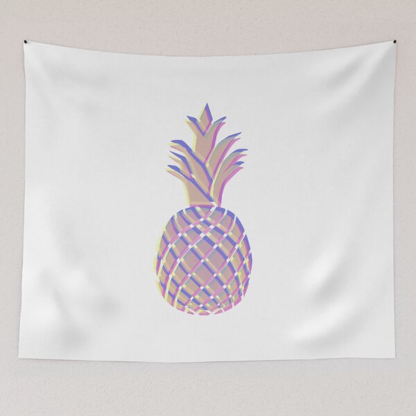 Item preview, gold/blue/purple geometric pineapple designed and sold by qlobba.