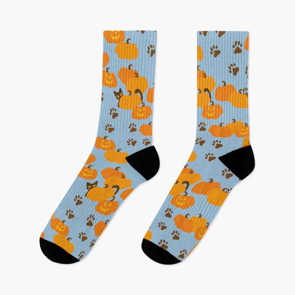 Item preview, Cat in the Pumpkin Patch (Sky Blue) designed and sold by Ozmay.