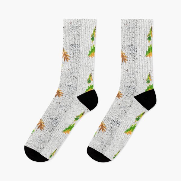 Item preview, Rainy Leaves on White Snow Ice Terrazzo Background designed and sold by djrunnels.
