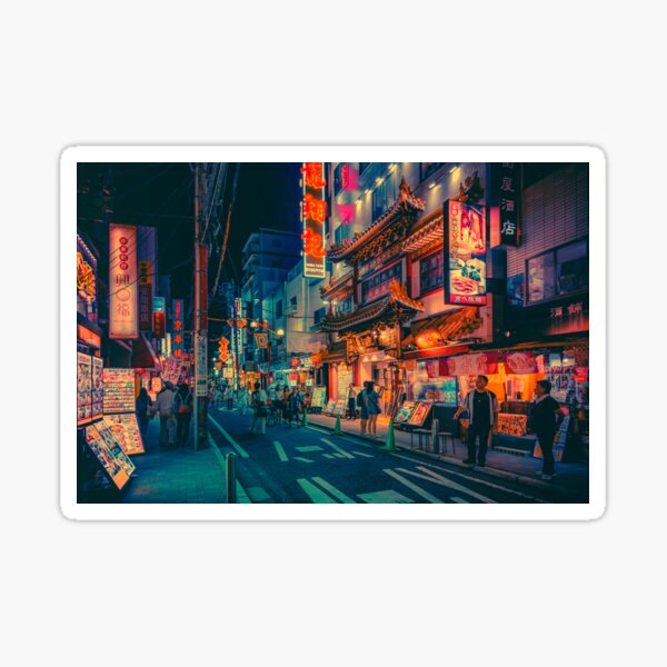 Electric Dreams III- Japan Night Photo Sticker