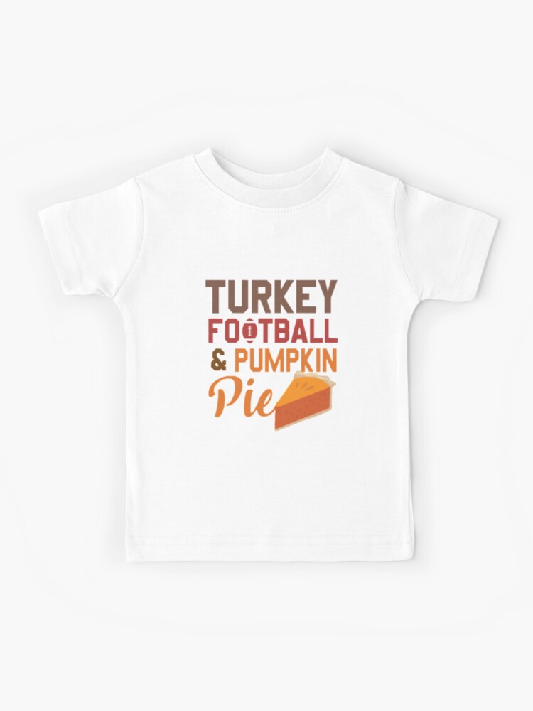 Unique Baby Boys Turkey Football and Pumpkin Pie Raglan Shirt