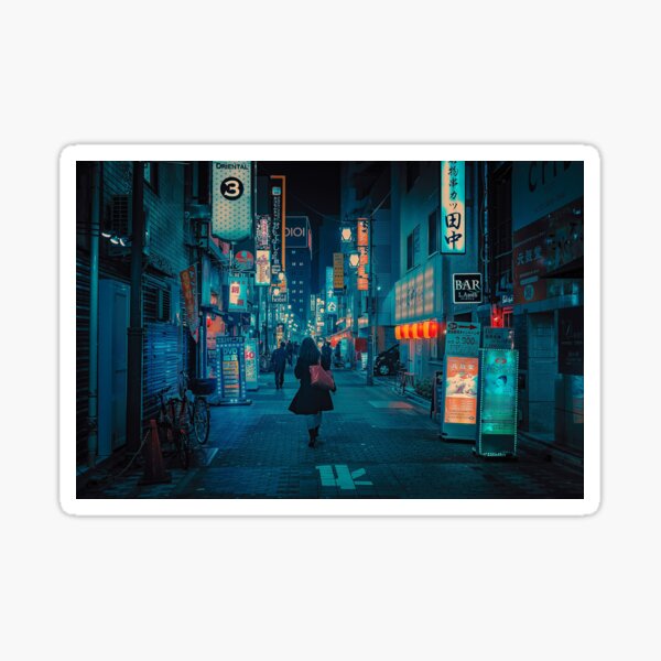 Light Up the Sky- Japan Night Photo Sticker