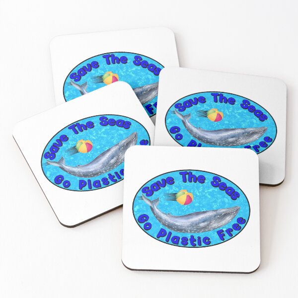 Item preview, Save The Seas Go Plastic Free Whale Ocean VSCO Girl designed and sold by DESTINATIONS DECAL DOS.
