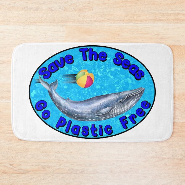 Item preview, Save The Seas Go Plastic Free Whale Ocean VSCO Girl designed and sold by DESTINATIONS DECAL DOS.
