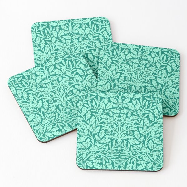 Item preview, Art Nouveau Floral Damask, Turquoise and Aqua  designed and sold by Marymarice.