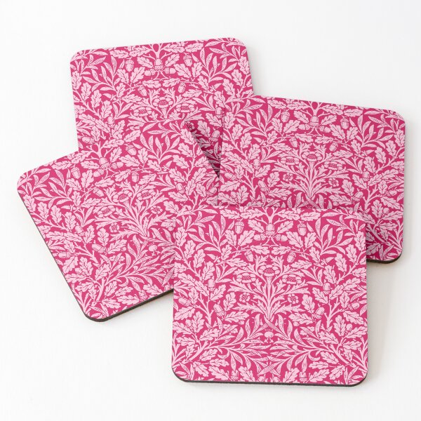 Item preview, Art Nouveau Floral Damask, Deep Fuchsia Pink designed and sold by Marymarice.