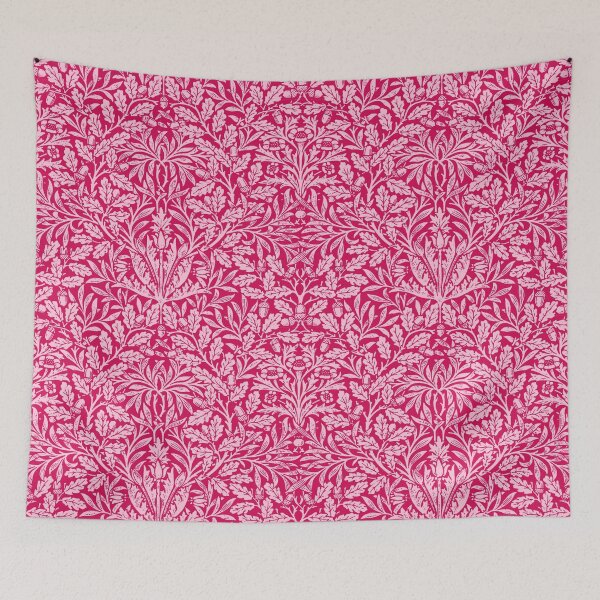 Item preview, Art Nouveau Floral Damask, Deep Fuchsia Pink designed and sold by Marymarice.