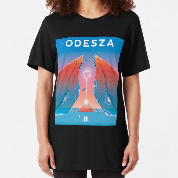 odesza moment apart cliff full tour 2019 2020 gabungan4 Slim Fit T-Shirt