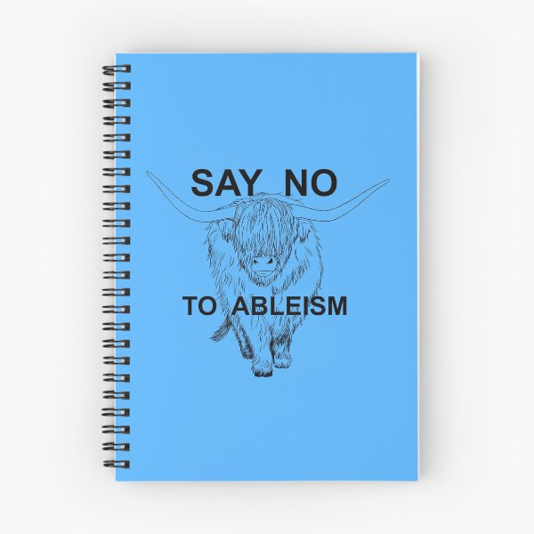 Item preview, Cow Says No To Ableism designed and sold by WeirdArtsyLou.