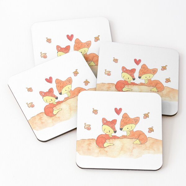 Item preview, Autumn Foxes  designed and sold by TigerLillieArt.