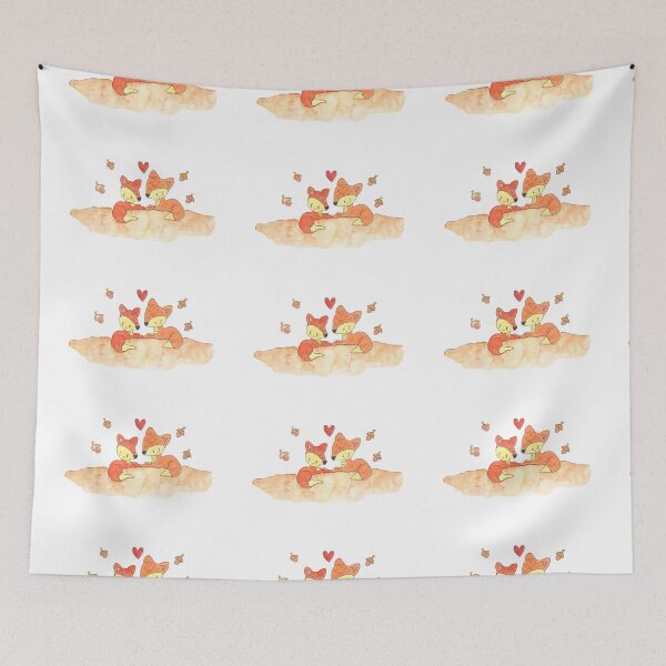 Item preview, Autumn Foxes  designed and sold by TigerLillieArt.
