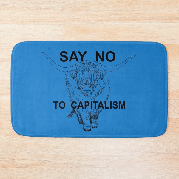 Item preview, Cow Says No To Capitalism designed and sold by WeirdArtsyLou.