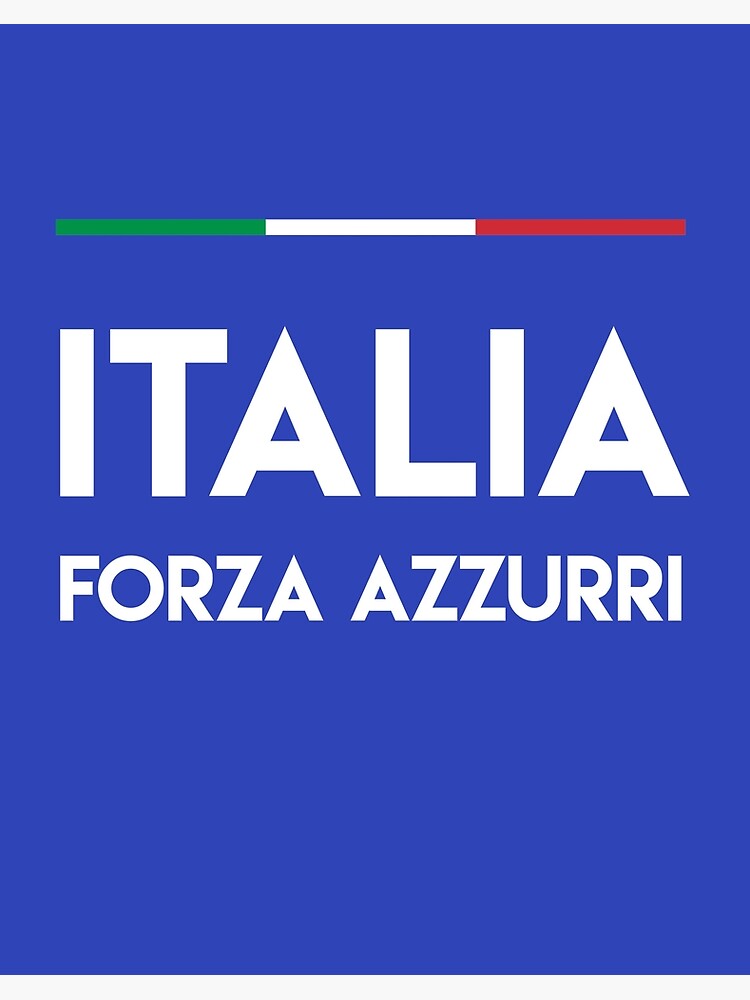 Italy Italian Forza Azzurri Art Board Print For Sale By Vladocar