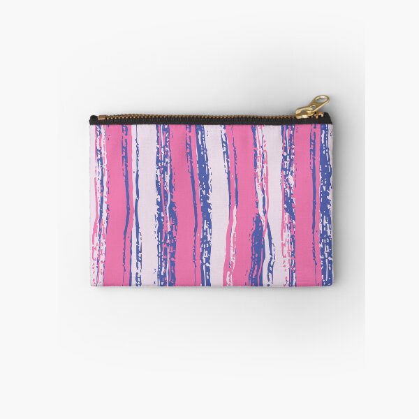 Item preview, Blue, Light & Dark Pink Stripes designed and sold by Mia Harper Design.