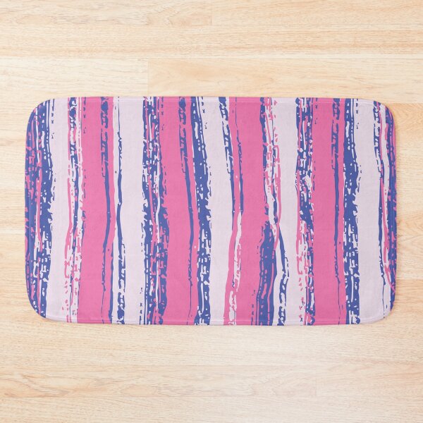 Item preview, Blue, Light & Dark Pink Stripes designed and sold by Mia Harper Design.