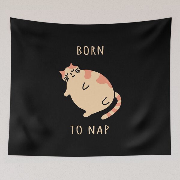 Item preview,  Chonky cat. Born to nap kitten. Sleeping kitty designed and sold by plumpjose.