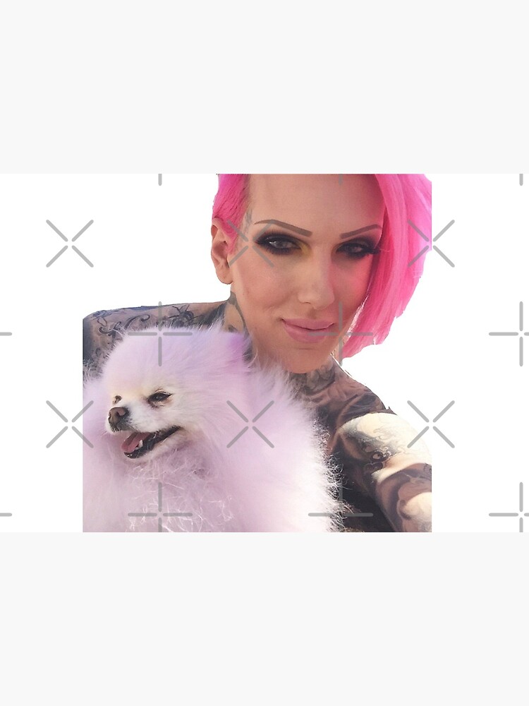 Jeffree Star with dog Diamond Art Board Print for Sale by kbeck15