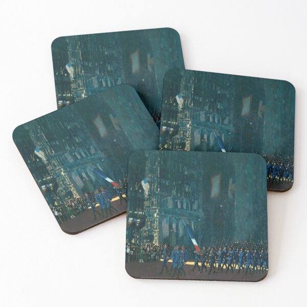 Item preview, Blue Devils on Fifth Avenue-George Luks designed and sold by LexBauer.