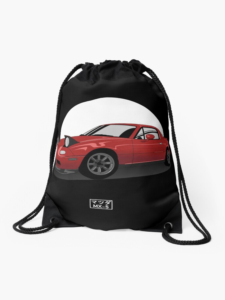 Designer Mazda Miata MX-5 na Red Backpack for Sale by martjfaulkner