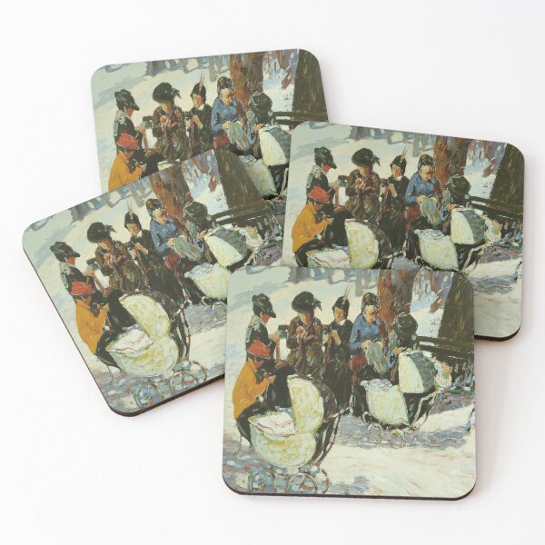 Item preview, Knitting for the Soldiers, High Bridge Park-George Luks designed and sold by LexBauer.