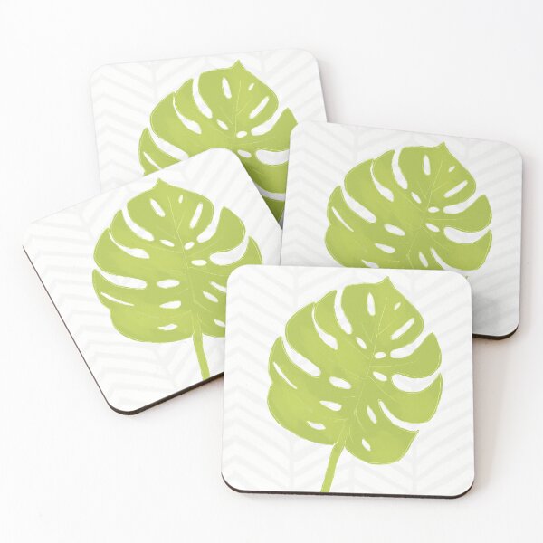 Item preview, Tropical Green Monstera Leaf fresh geometry designed and sold by Glimmersmith.