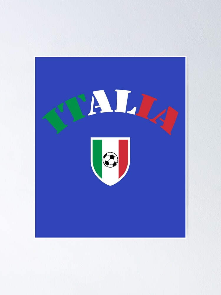  Italia  Italy Azzurri Futbol (Italian National Soccer)  Vintage-Look T-Shirt-Blue-Medium : Clothing, Shoes & Jewelry