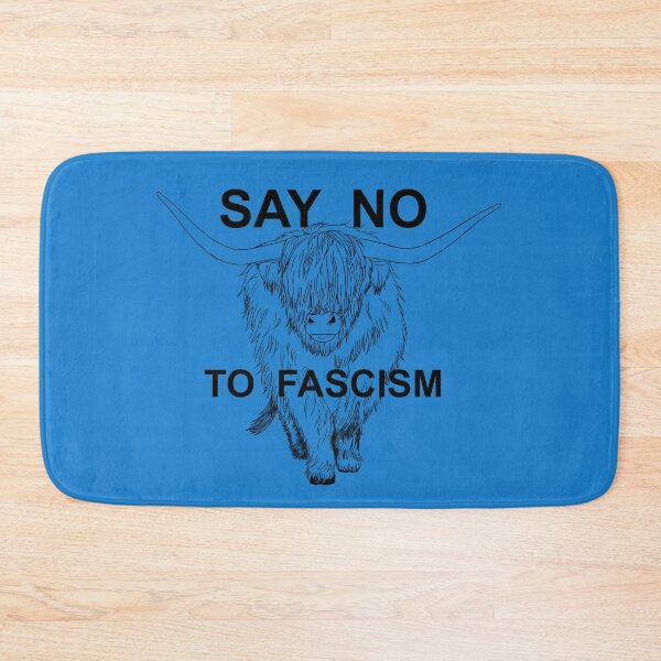 Item preview, Cow Says No To Fascism designed and sold by WeirdArtsyLou.