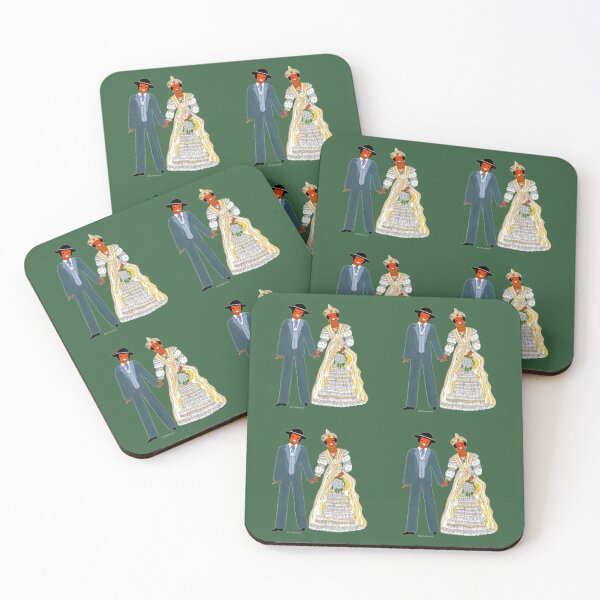 Item preview, Married from MARTINIQUE, France. Color background designed and sold by Catherine Debusne.