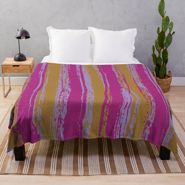 Item preview, Ochre, Magenta & Lilac Stripes designed and sold by Mia Harper Design.