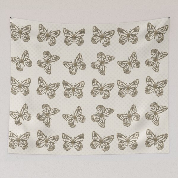 Item preview, Gold & Cream Butterflies Pattern designed and sold by technotext.