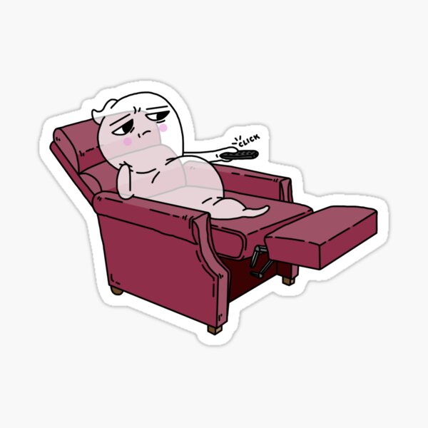 Lazy No-Bones Sticker
