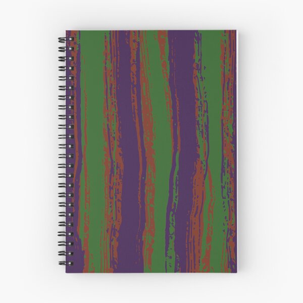 Item preview, Green, Purple & Dark Orange Stripes designed and sold by Mia Harper Design.