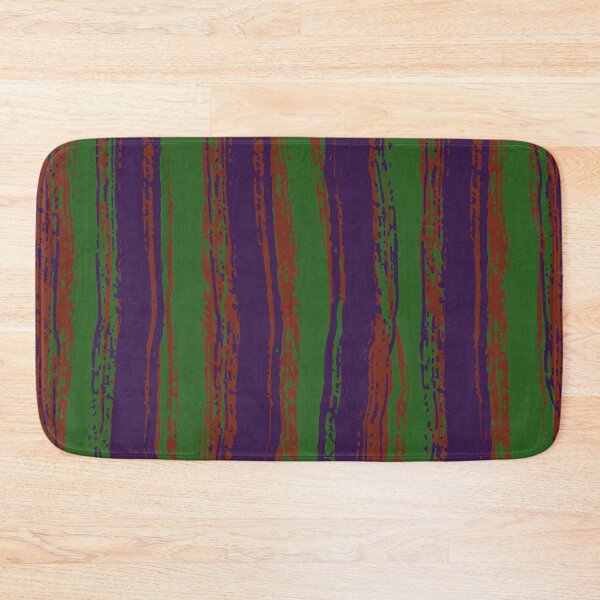 Item preview, Green, Purple & Dark Orange Stripes designed and sold by Mia Harper Design.
