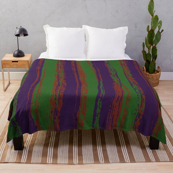Item preview, Green, Purple & Dark Orange Stripes designed and sold by Mia Harper Design.