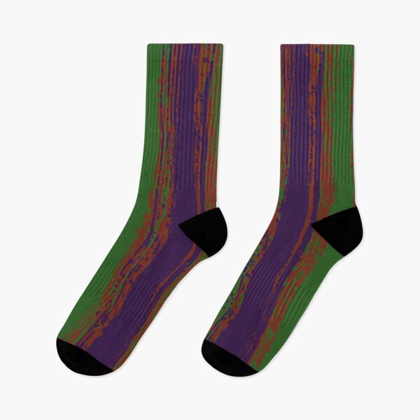 Item preview, Green, Purple & Dark Orange Stripes designed and sold by Mia Harper Design.