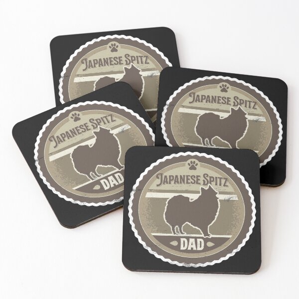 Item preview, Japanese Spitz Dad - Distressed Japanese Spitz Silhouette Design designed and sold by DoggyStyles.