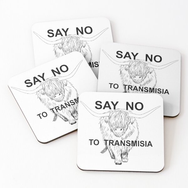 Item preview, Cow Says No To Transmisia designed and sold by WeirdArtsyLou.