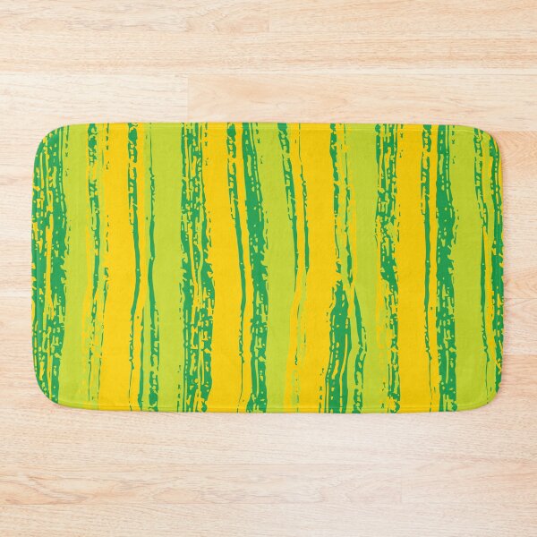 Item preview, Yellow, Light & Dark Green Stripes designed and sold by Mia Harper Design.