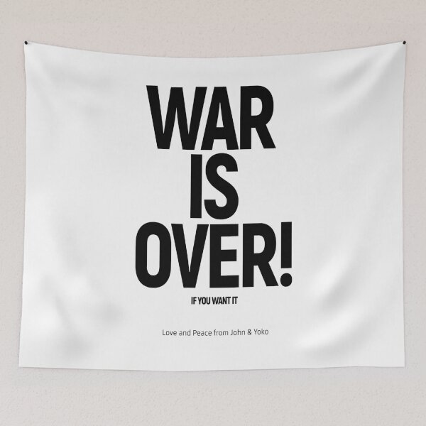 Item preview, WAR IS OVER! IF YOU WANT IT: (John & Yoko) in Original Black on White designed and sold by Day Chapman.
