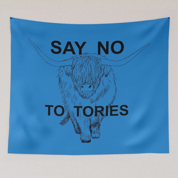 Item preview, Cow Says No To Tories designed and sold by WeirdArtsyLou.
