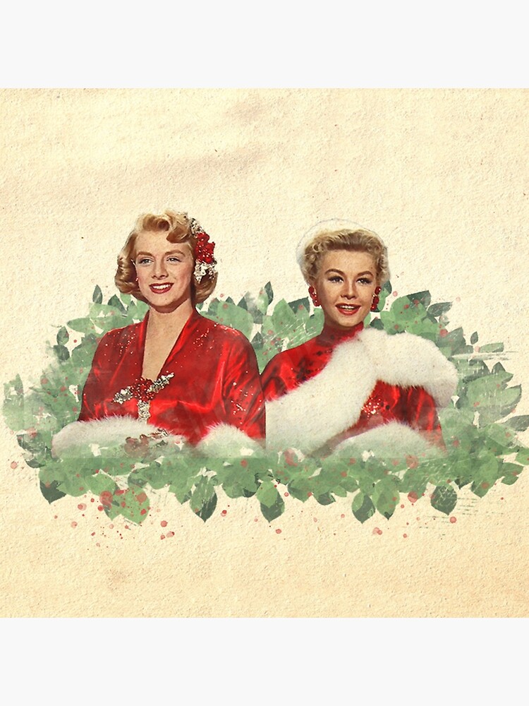 &quot;Sisters - A Merry White Christmas&quot; Throw Pillow by classicmovieart | Redbubble