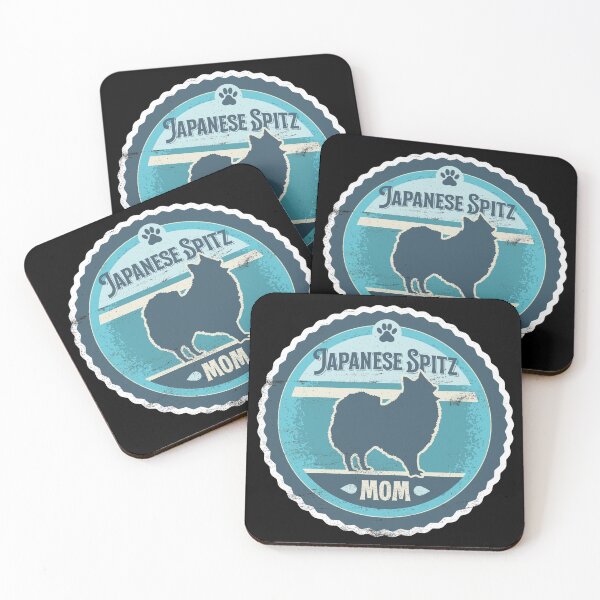 Item preview, Japanese Spitz Mom - Distressed Japanese Spitz Silhouette Design designed and sold by DoggyStyles.
