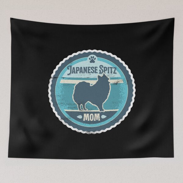 Item preview, Japanese Spitz Mom - Distressed Japanese Spitz Silhouette Design designed and sold by DoggyStyles.