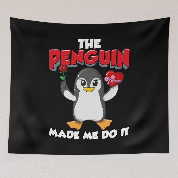 Aperçu de l'œuvre Le pingouin m'a fait le faire adorable Saint Valentin créée et vendue par perfectpresents.